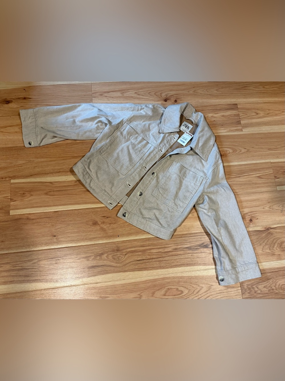 ZARA woman’s Beige Jean Jacket
